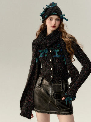 series shows the face of the small beanie hat