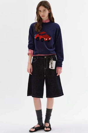 Sheep Wool Jacquard Sweater