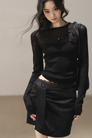 Sheer Autumn Base Blouse