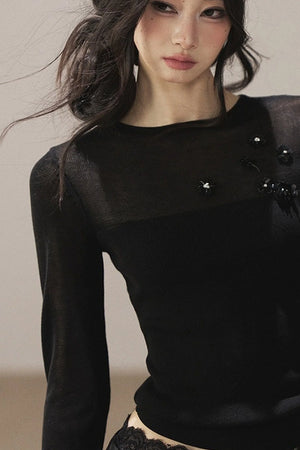 Sheer Autumn Base Blouse