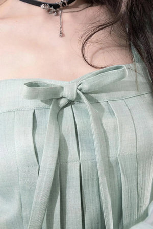 Sheer Layered Shirt Vest Set