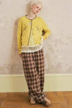 Shell Motif Warm Cardigan
