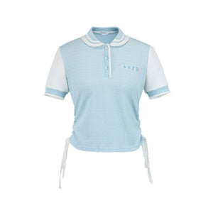 Short Sleeve Knit Polo T-Shirt