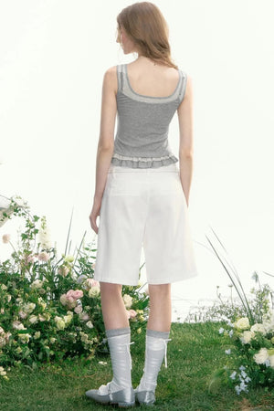 Short Stripe Vest Top