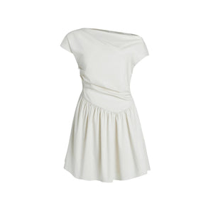 Shoulder Pleat Dress