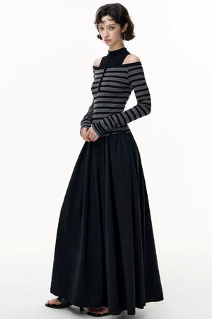 Shoulder Shirt Dress Set-Up