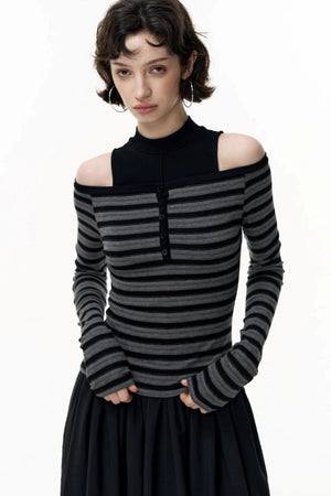 Shoulder Shirt Dress Set-Up