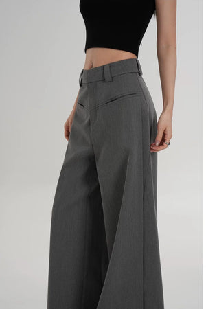 Side Slit Floor-Length Pants