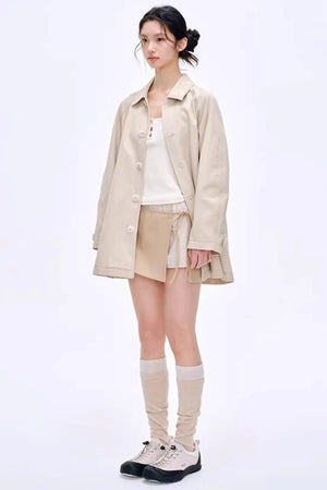 Side Slit Hip-Hugging Skirt Pants