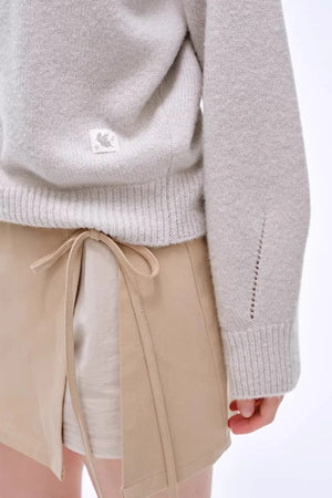 Side Slit Hip-Hugging Skirt Pants