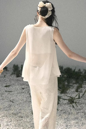 Silent Rose Semi-Sheer Lace T-Shirt