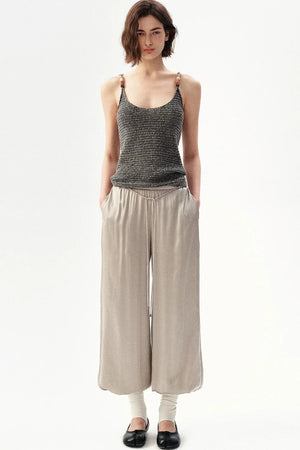 Silk Satin French Pants