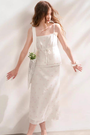 Silken Halter Skirt Set-Up