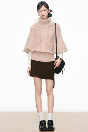 Silver Button Knitwear Dress Set-Up