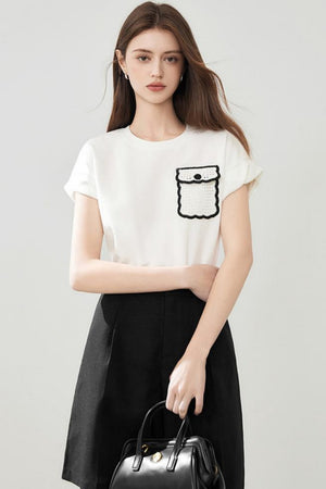 Simple Style Pocket Tee