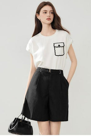 Simple Style Pocket Tee
