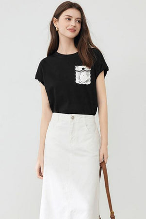 Simple Style Pocket Tee