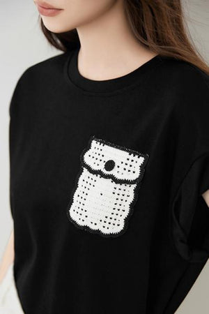 Simple Style Pocket Tee