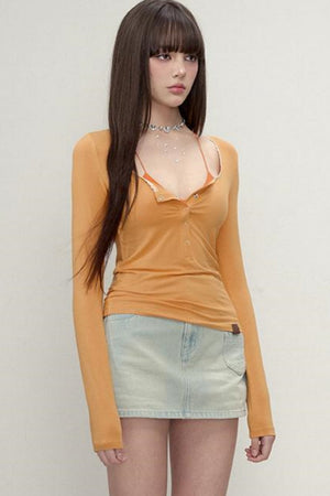 Simple U-Neck Tee