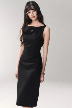 Siren Off-Shoulder Gray Dress