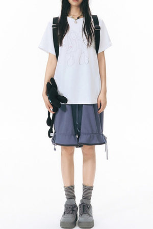 Six-Pointed Star Multi-Pocket Canvas Backpack