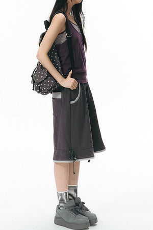 Six-Pointed Star Multi-Pocket Canvas Backpack