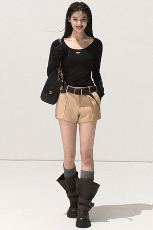 Skin Emotion Wool Knitted Top