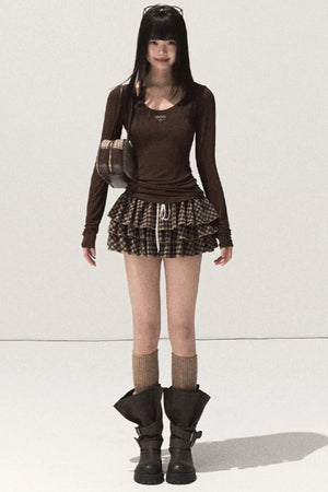 Skin Emotion Wool Knitted Top