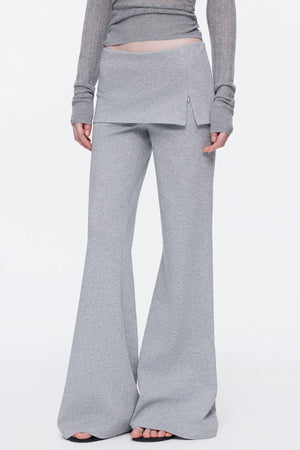 Skin-Friendly Knit Skirt Pants