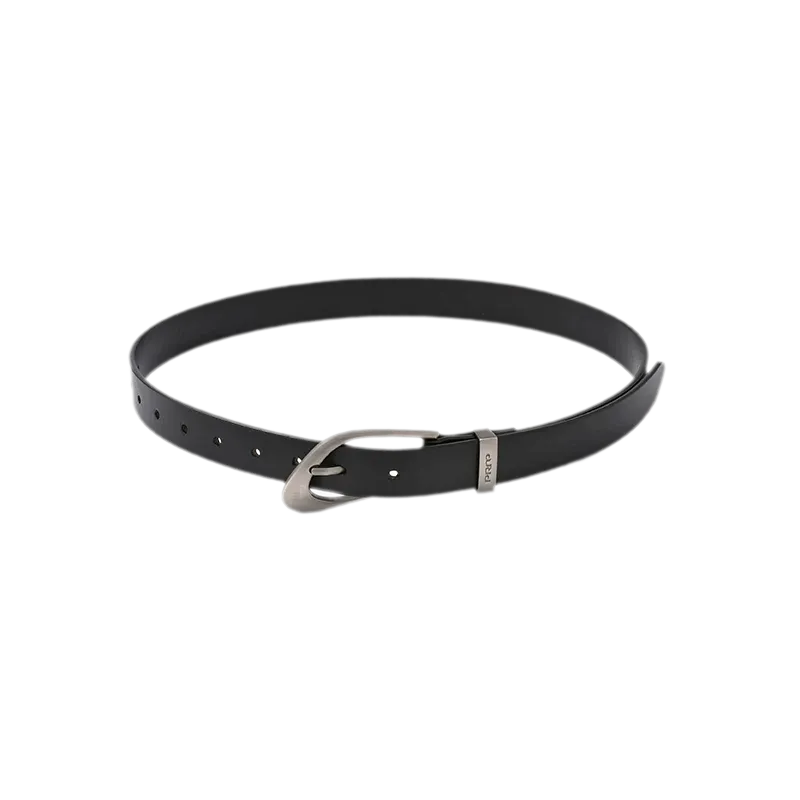 Classic Top Layer Leather Belt in Black and