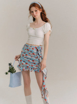Sky Rosie Original Floral Suspender Skirt Set-Up