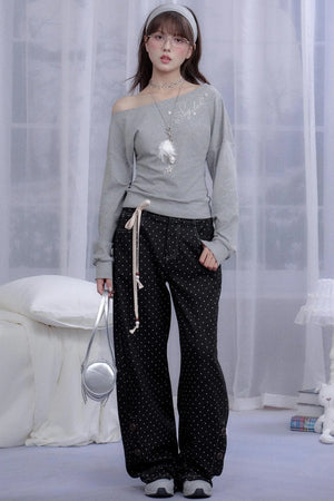 Slanted Shoulder Top
