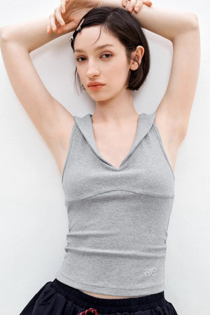 Sleek V-Neck Knit Vest