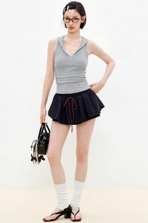 Sleek V-Neck Knit Vest