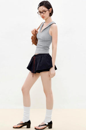 Sleek V-Neck Knit Vest