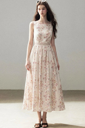 Sleeveless Floral Dress