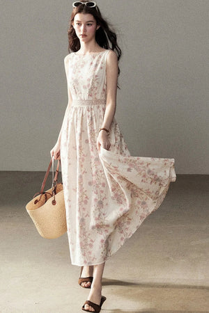 Sleeveless Floral Dress