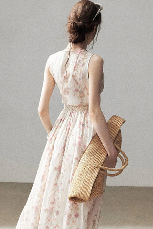 Sleeveless Floral Dress