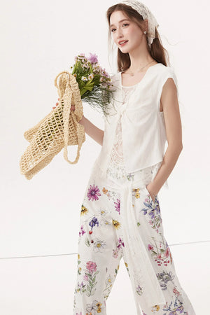 Sleeveless Linen Blouse