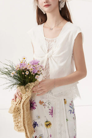 Sleeveless Linen Blouse