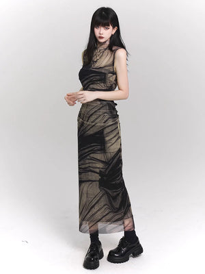 Sleeveless Vest Dress