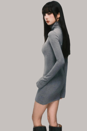 Slim Fit Bell Sleeve Midi Dress