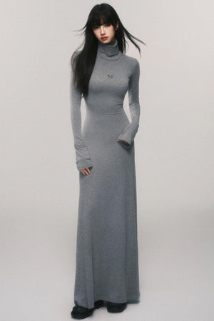 Slim Fit Bell Sleeve Midi Dress