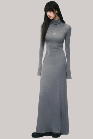 Slim Fit Bell Sleeve Midi Dress