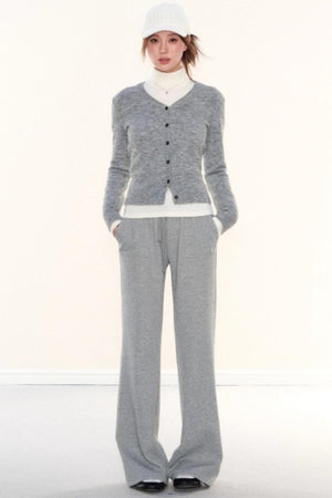 Slim-Fit Knitted Cardigan