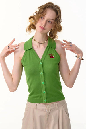 Slim Fit Knitted Vest