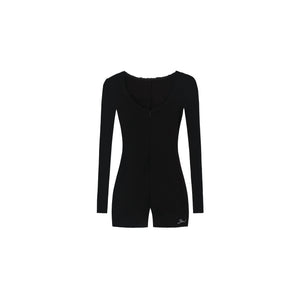 Slim Fit Long-Sleeve Jumpsuit