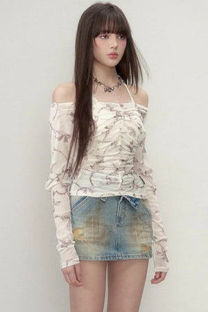 Slim Fit One Shoulder Top