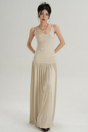 Slim Fit Suspender Dress