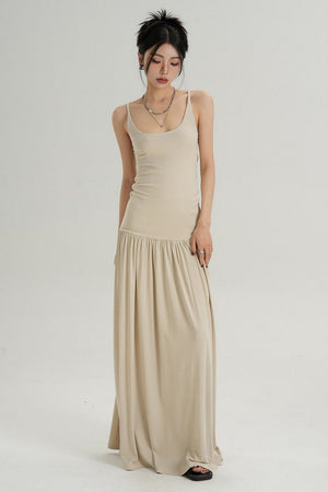 Slim Fit Suspender Dress